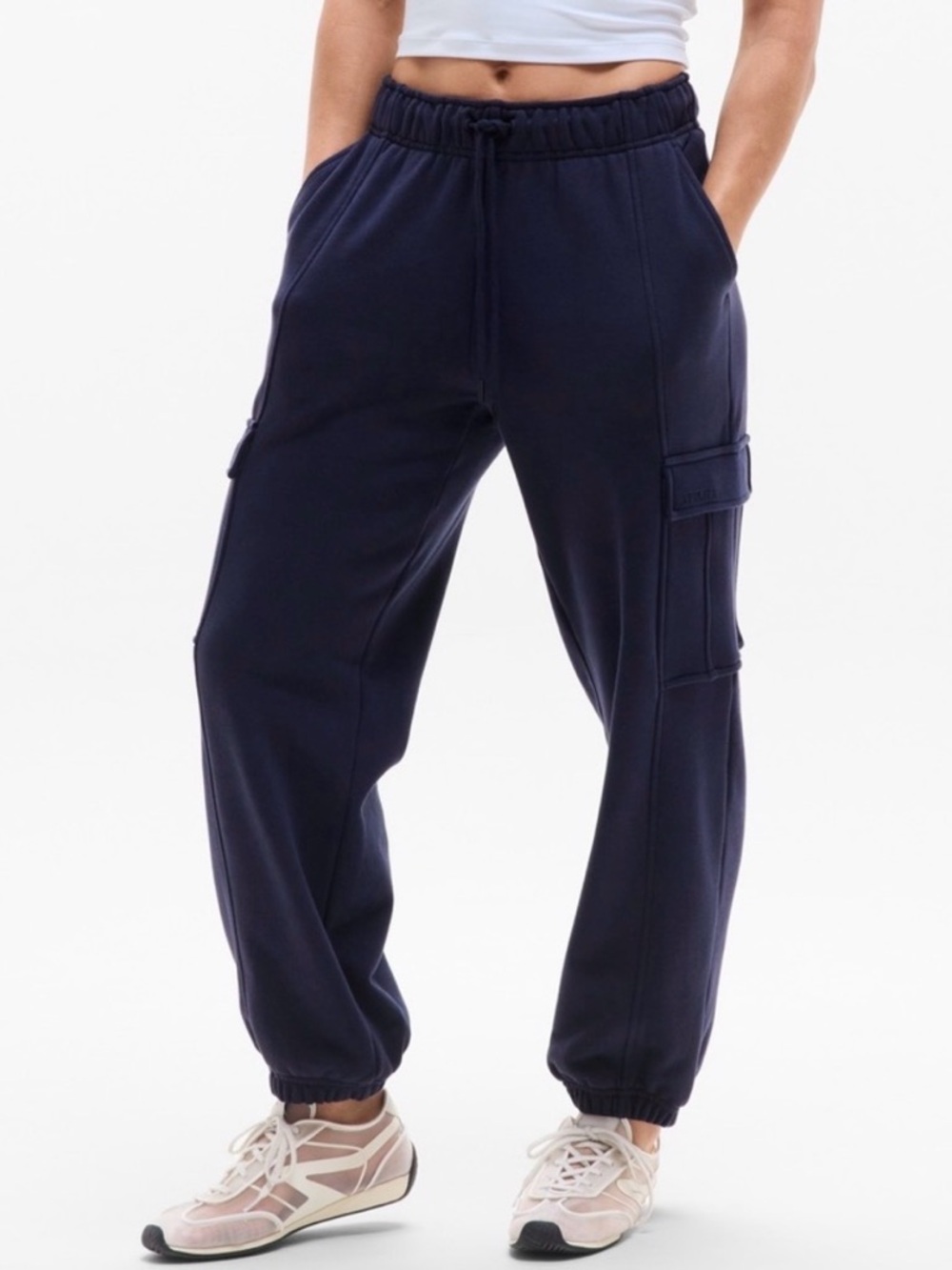 Athleta Heavy Weight Terry Cargo Jogger XL NWT!!!